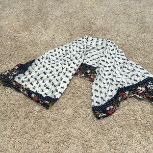 Abercrombie, French bulldog floral scarf